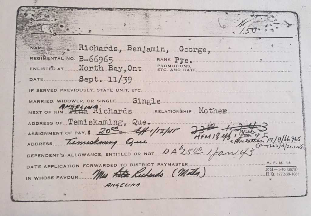 On Genealogy: Exploring My Grandfather’s WWII Journey- Benjamin George&nbsp;Richards